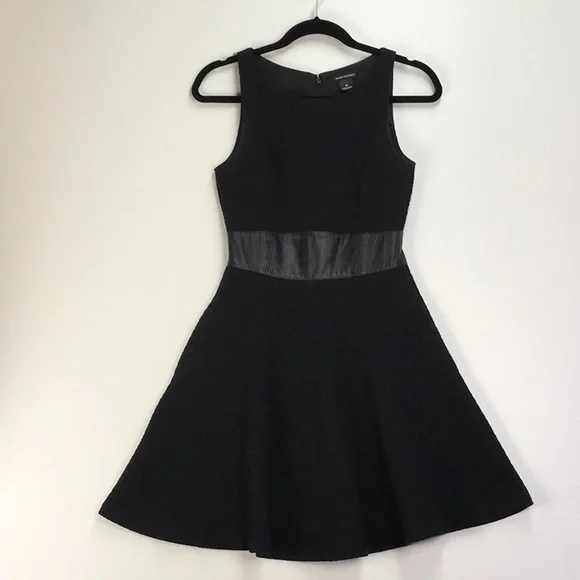 white christmas dresses Club Monaco Black Polka Dot Silk Long Sleeve Wrap Mini Dress main image 1